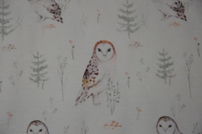 Jersey Eulen | natur | weiß